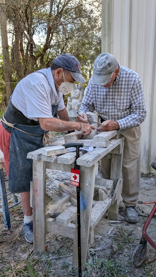 Outdoor carving session